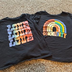 Set of 2 Old Navy Girls size Large 10/12 tees